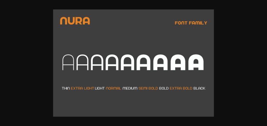 Nura Font Poster 5