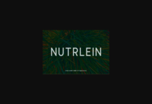 Nutrlein Font Poster 1