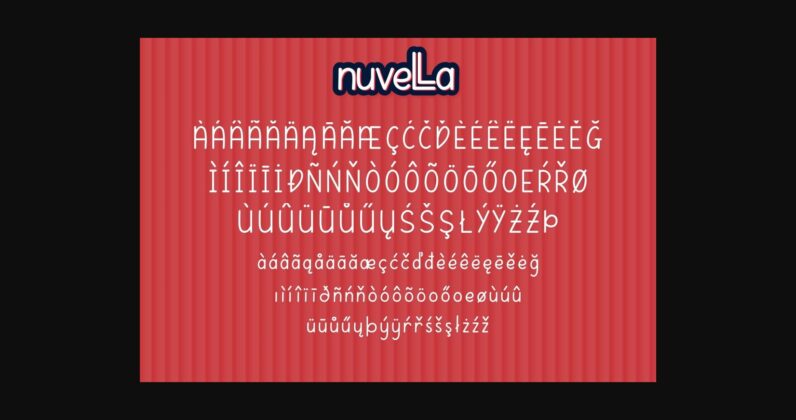 Nuvella Font Poster 8