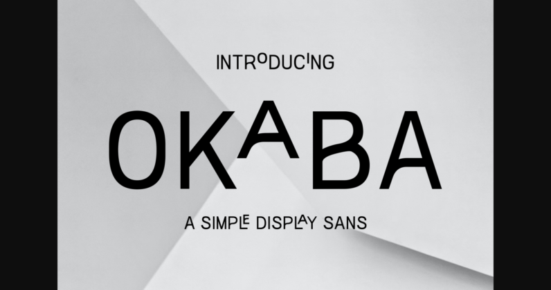 Okaba Font Poster 3
