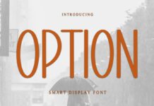 Option Font Poster 1