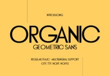 Organic Font Poster 1