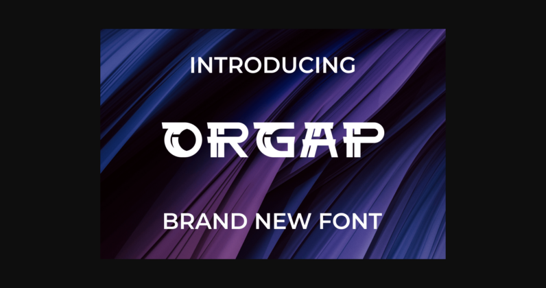 Orgap Font Poster 3