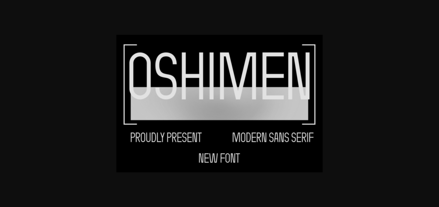 Oshimen Font Poster 3