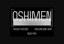 Oshimen Font Poster 1