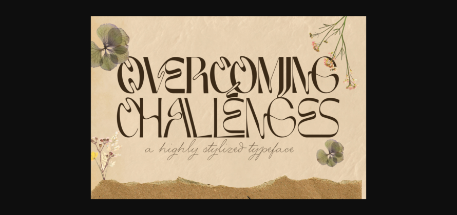 Overcoming Challenges Font Poster 1