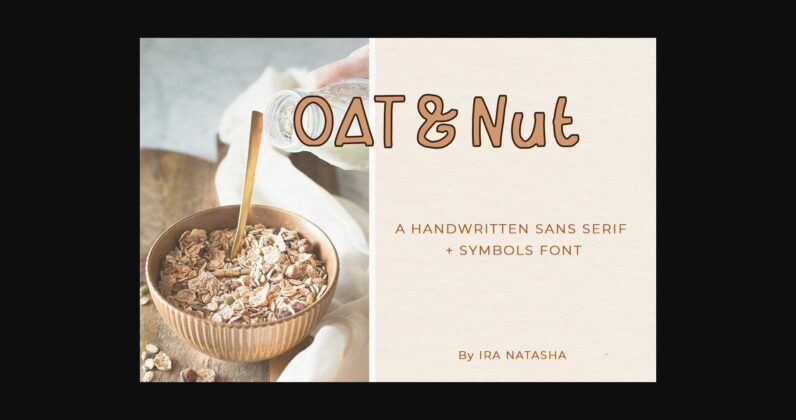 Oat & Nut Font Poster 3