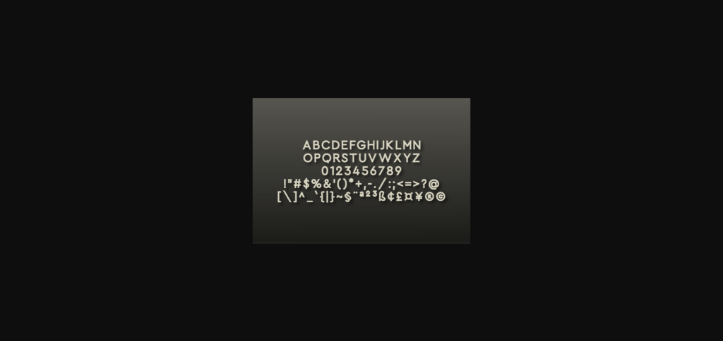 Oatfild Font Poster 5
