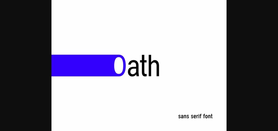 Oath Font Poster 3