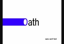 Oath Font Poster 1