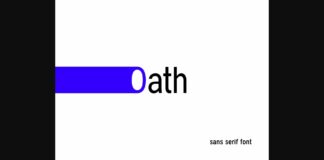 Oath Font Poster 1