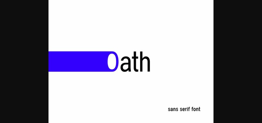 Oath Font Poster 1