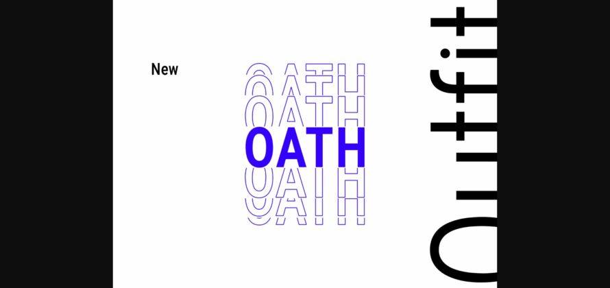 Oath Font Poster 4