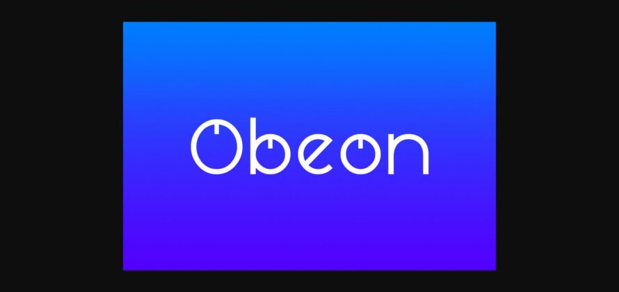 Obeon Font Poster 1