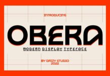 Obera Font Poster 1