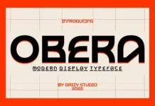 Obera Font Obera Font Poster 1