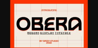 Obera Font Poster 1