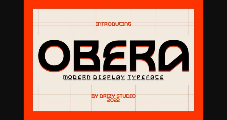 Obera Font Poster 1