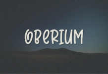Oberium Font Poster 1