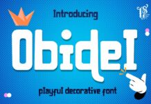 Obidel Font Poster 1