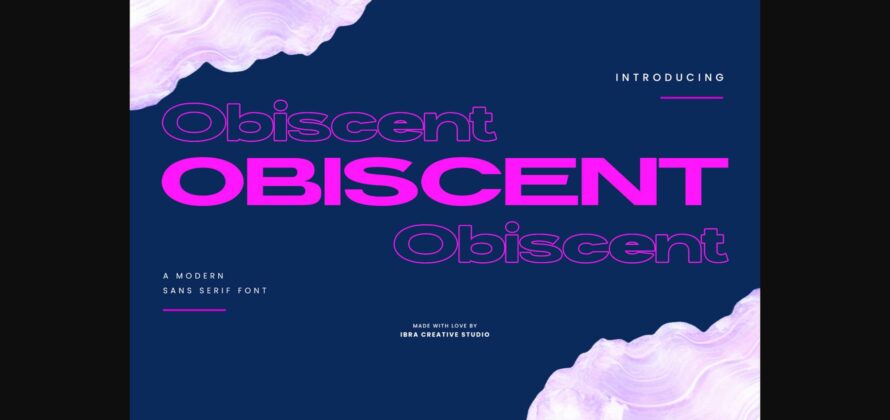 Obiscent Font Poster 3