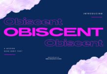 Obiscent Font Poster 1