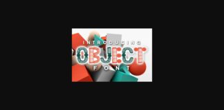 Object Font Poster 1