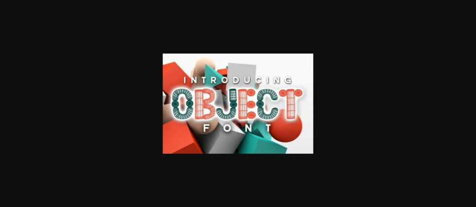 Object Font Poster 1