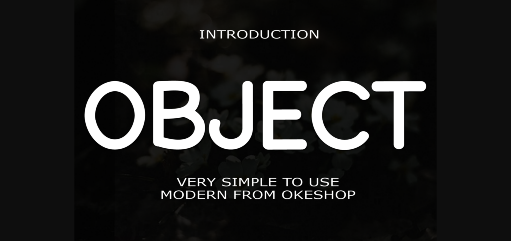 Object Font Poster 3