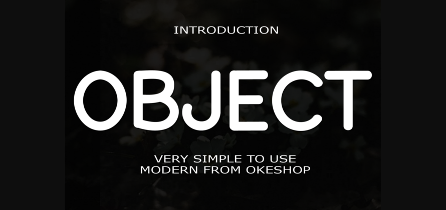 Object Font Poster 3