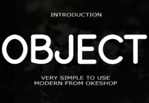 Object Font Poster 1