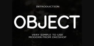 Object Font Poster 1