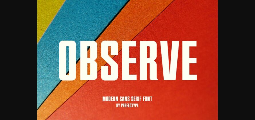 Observe Font Poster 3
