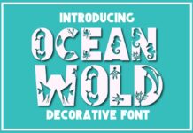 Ocean Wold Font Poster 1