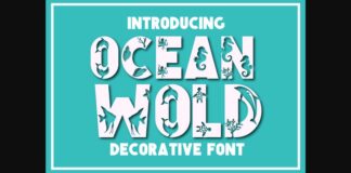 Ocean Wold Font Poster 1