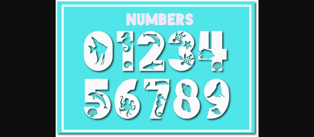 Ocean Wold Font Poster 5