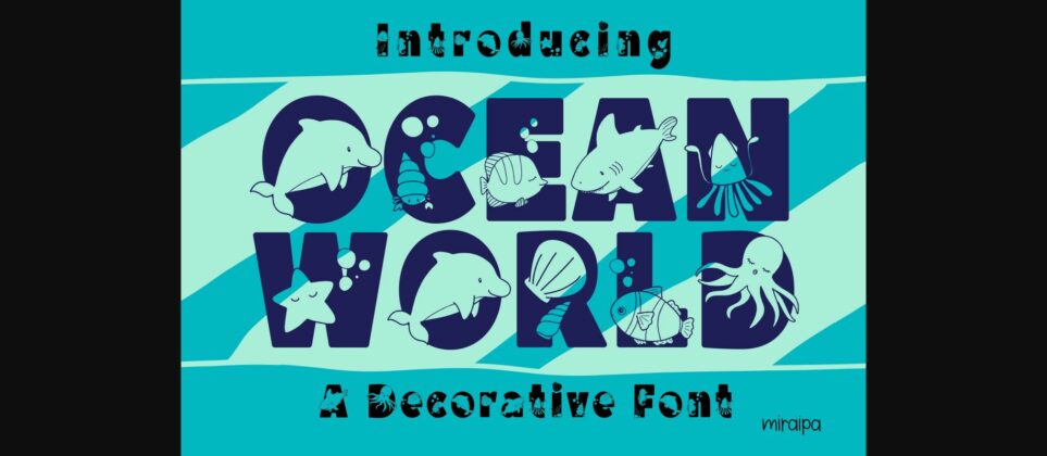 Ocean World Font Poster 3