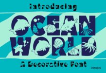 Ocean World Font Poster 1