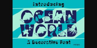 Ocean World Font Poster 1