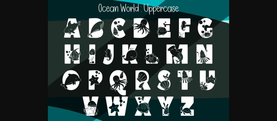Ocean World Font Poster 5