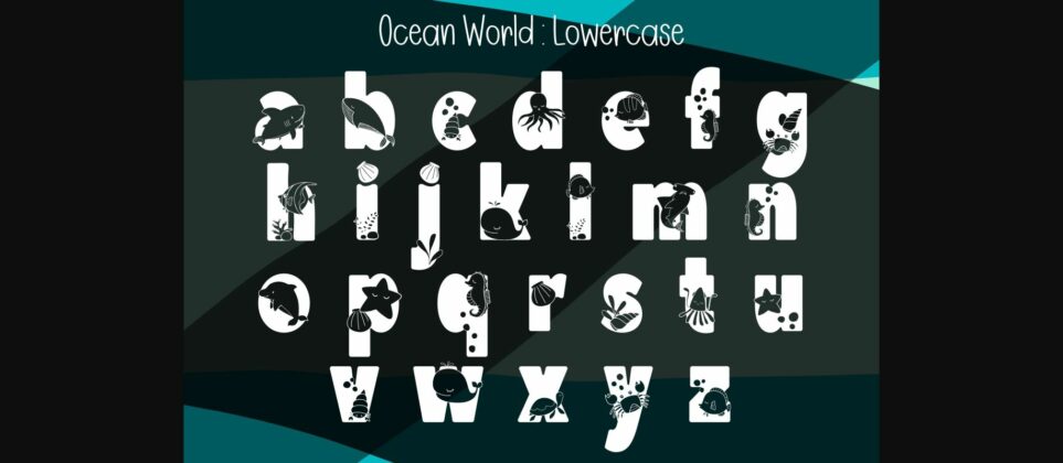 Ocean World Font Poster 6