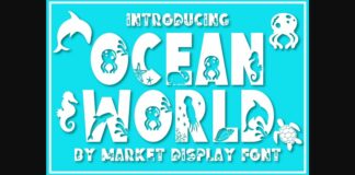 Ocean World Font Poster 1