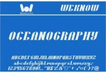 Oceanography Oceanography Fonts