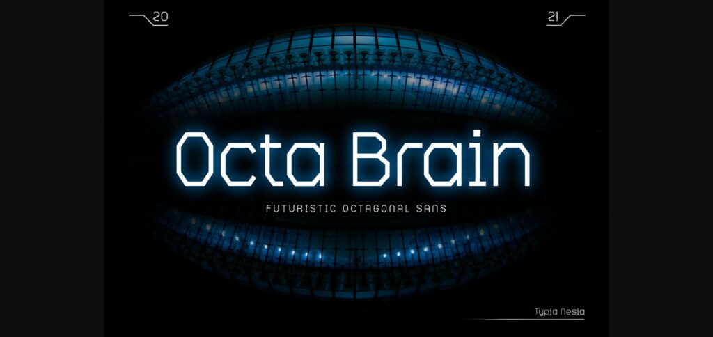 Octa Brain Font Poster 3