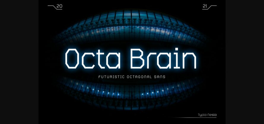 Octa Brain Font Poster 3