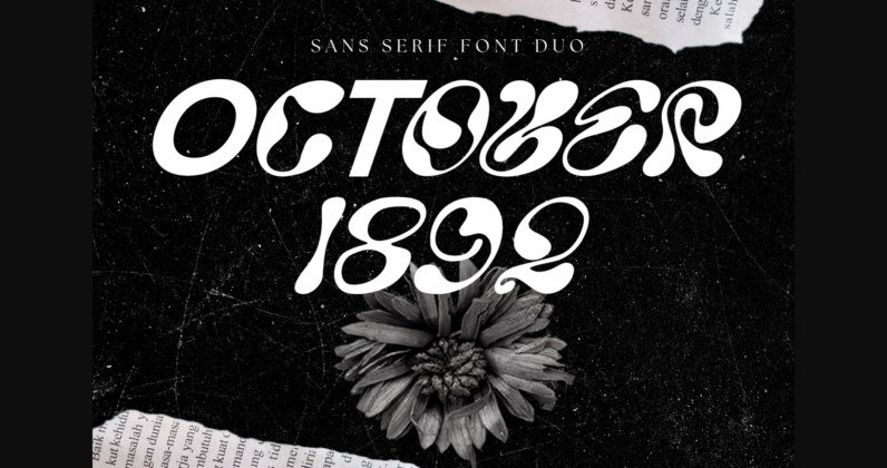 October 1892 Font Poster 3