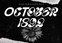 October 1892 Font Poster 1