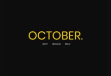 October Font Poster 1