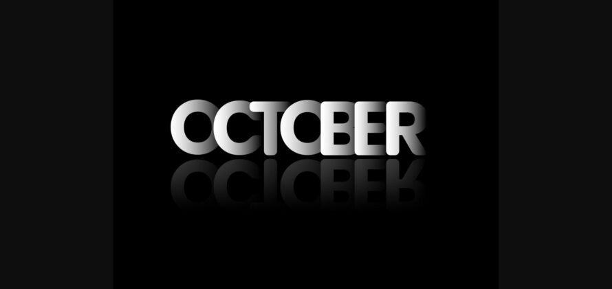 October Font Poster 4