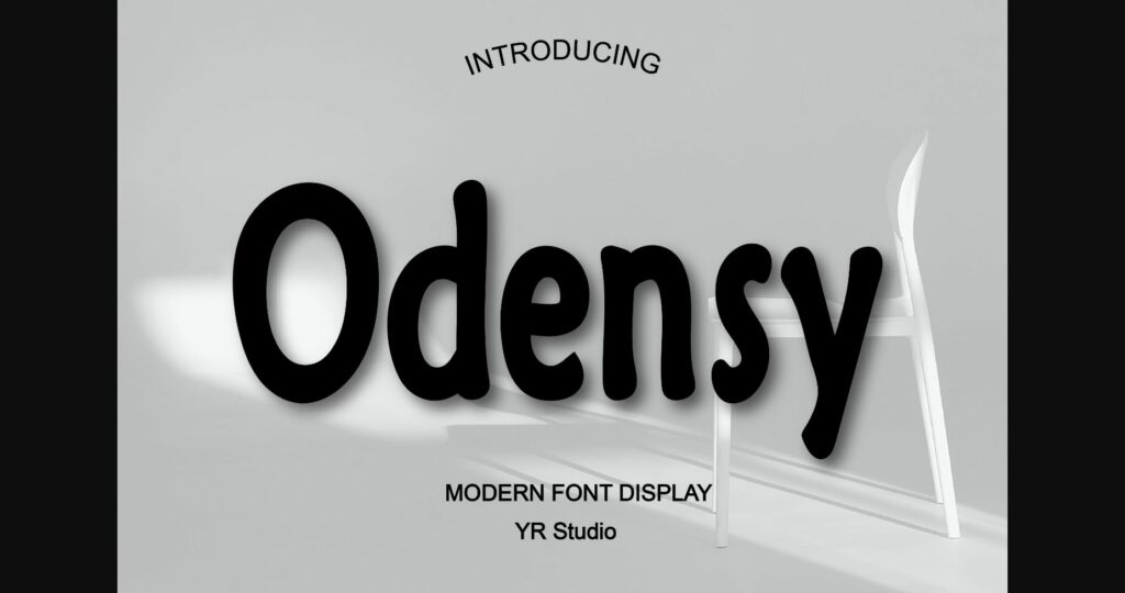 Odensy Font Poster 3